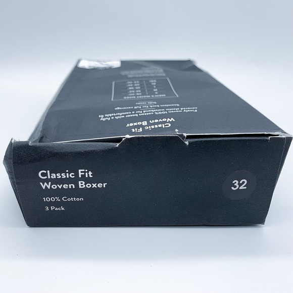 3-Pack NORDSTROM 100% Cotton Classic Fit Woven Boxer in Black-White Plaid Plack - Picture 11 of 14